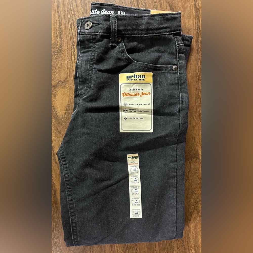 Urban pipeline jeans boys size 16 reg with waist